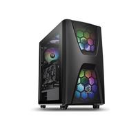 Thermaltake Commander C 34 - Boîtier PC Midi Tower Noir, ATX/microATX/Mini-ITX, 2x200mm avant, 1x120mm arrière, USB 3.2 Gen 1, SPCC