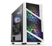 Thermaltake Commander C31 TG Snow ARGB Edition - Boîtier PC Midi Tower ATX/micro ATX/Mini-ITX, 2x200mm avant, 1x120mm arrière, USB 3.2 Gen 1, Verre Trempé