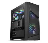 Thermaltake Commander G32 TG ARGB - Boîtier PC Midi Tower ATX/micro ATX/Mini-ITX Noir, 2x3.5", 2x2.5", Vent. 200mm/120mm, Radiateurs 360/240/120mm