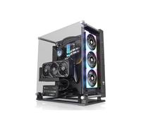 Thermaltake Core P3 TG Pro - Boîtier PC Midi Tower Noir, ATX/EATX/microATX/Mini-ITX, SPCC & Verre Trempé, Ventilateurs 120/140mm, Radiateurs jusqu'à 420mm
