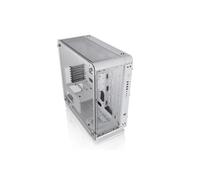 Thermaltake Core P6 TG Snow - Mid tower - SSI CEB - panneau latéral fenêtré (verre trempé) - pas d'alimentation (PS/2) - blanc - USB/Audio