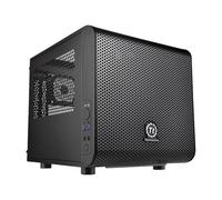 Thermaltake Boîtier PC Core V1 – mini-ITX, panneau fenêtré, sans alimentation, noir, USB/Audio
