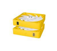 Thermaltake CT120 EX ARGB Refroidisseur d'air 120mm, 500-2000 RPM, 68 CFM, 28.5 dB, Roulement Hydraulique, 12V/5V, Jaune, Connecteur 4-pin