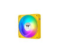 Thermaltake CT120 EX ARGB Sync|120mm|Pack de 3|Connexion en série magnétique MagForce 2.0|PWM 500-2000 TR/Min|9 LED adressables|Synchronisation Carte mère 5V|Roulement hydraulique|Bumblebee (Jaune)