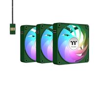Thermaltake CT120 EX ARGB Sync Lot de 3 ventilateurs de refroidissement pour PC, PWM 500~2000 tr/min, synchronisation de carte mère 5 V, 16,8 millions de couleurs, 9 LED, connecteurs MagForce 2.0,