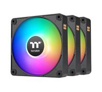 Thermaltake CT120 EX ARGB Sync Ventilateur de refroidissement pour PC (lot de 3 ventilateurs), connexion magnétique, synchronisation de carte mère 5 V, 16,8 millions de couleurs, 9 LED adressables,