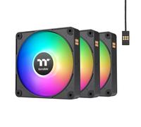 Thermaltake CT120 EX ARGB Ventilateur de refroidissement inversé pour PC (lot de 3 ventilateurs), connexion magnétique, synchronisation de carte mère 5 V, 16,8 millions de couleurs, 9 LED adressables,