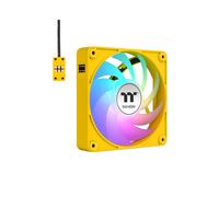 Thermaltake CT140 EX ARGB Refroidisseur d'air pour Boitier PC 140mm (500-1800 RPM, 90.3 CFM, 30.7 dB, 3.07 mmH2O) Jaune, Roulement Hydraulique