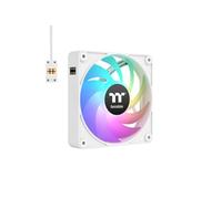Thermaltake CT140 EX ARGB Sync | 140mm | Pack de 3 | Connexion en série magnétique MagForce 2.0 | PWM 500-1800 tr/min | 9 LED adressables | Synchronisation carte mère 5V | Roulement hydraulique|Blanc