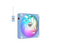 Thermaltake CT140 EX ARGB Sync |140mm |Pack de 3 |Connexion en série magnétique MagForce 2.0 |PWM 500-1800 tr/min |9 LED adressables |Synchronisation carte mère 5V|Roulement hydraulique|Bleu hortensia