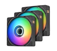 Thermaltake CT140 EX Infinity ARGB Sync Lot de 3 ; hub Miroir Infinity ; 140 mm x 28 mm ; PWM 500~1800 TR/Min ; MagForce 2.0 ; synchronisation de Carte mère 5 V 3 Broches ; Lot de 3 ; Noir 242