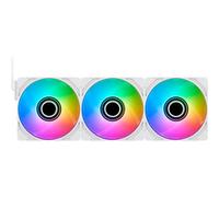 Thermaltake CT140 EX Infinity ARGB Sync (Pack de 3), Ventilateurs ARGB PWM 140 mm, Doubles miroirs Infinity, MagForce 2.0 avec Connexion magnétique, Blanc