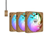 Thermaltake CT140 EX Lot de 3 ventilateurs de refroidissement ARGB Sync pour PC, 500~1800 tr/min, 5 V Mobo Sync, 16,8 millions de couleurs 9 LED, connecteurs MagForce 2.0, roulement hydraulique