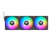 Thermaltake CT140 EX Reverse ARGB Sync |140mm |Pack de 3 |Connexion en série magnétique MagForce 2.0 |PWM 500-1800 tr/min |9 LED adressables |Synchronisation carte mère 5V |Roulement hydraulique |Noir