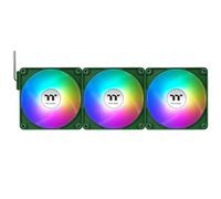 Thermaltake CT140 EX Reverse ARGB Sync | 140mm | Pack de 3 | Connexion en série magnétique MagForce 2.0 | PWM 500-1800 tr/min | 9 LED |Synchronisation carte mère 5V |Roulement hydraulique |Vert Racing