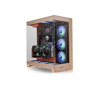 Thermaltake CTE E550 TG Midi Tower Sable, Boîtier PC ATX/EATX/Micro ATX/Mini-ITX, 3x3.5", 1x2.5", verre trempé, USB 3.2 Gen 1, USB Type-C, ventilateurs 120/140mm, Ref CA-1Z8-00MGWN-00