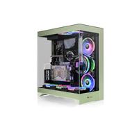 Thermaltake CTE E550 TG Vert - Boîtier PC Midi Tower ATX/EATX, 3x3.5", 1x2.5", 7 slots, verre trempé, USB 3.2 Gen 1, USB Type-C, ventilation 120/140mm