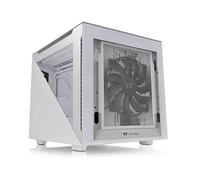 Thermaltake Boîtier PC Divider 200 TG Snow – Micro-ATX blanc, 2 ventilateurs, panneau fenêtré