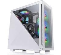 Thermaltake Boîtier PC Moyen Tour Divider 300 TG Snow ARGB Blanc