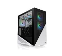Thermaltake Divider 370 TG Midi Tower Noir/Blanc - Boîtier PC ATX/EATX/mATX/Mini-ITX, 2x3.5", 2x2.5", Vent. 120mm avant/arrière, Rad. 360mm