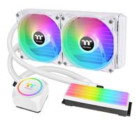 Thermaltake Floe RC240 CPU & Memory AIO Liquid Cooler Snow Edition | PC water cooling | Processor cooler | Storage Cooler | RGB | silent 120mm fan | White
