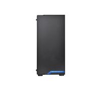Thermaltake Boîtier PC H100 TG – Midi Tower ATX/mATX/mITX, verre trempé, USB 3.2 Gen 1, noir