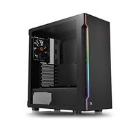 Thermaltake Boîtier PC H200 TG RGB - Tour ATX verre trempé sans alimentation - Noir