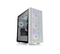 Thermaltake H570 TG ARGB Midi Tower Blanc - Boîtier PC ATX/EATX/Micro-ATX/Mini-ITX, 2x 3.5", 4x 2.5", 3x 120mm ARGB avant, USB 3.2 Gen 1