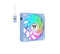 Thermaltake Kit de 3 Ventilateurs 120mm 198-PL12BU-A Boîtier PC, LED Multi-Couleur, 500-2000 RPM, 65.82 CFM, 31.2 dBA, PWM, 40000h MTTF