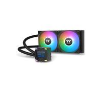 Thermaltake LA240-S ARGB : Kit de refroidissement liquide pour carte mère, radiateur 277mm, 2 ventilateurs 120mm (600-2500 tr/min, 79.3 CFM), sockets Intel/AMD, TDP 350W