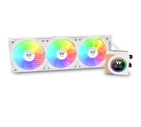 Thermaltake LB360-S ARGB Sync | Refroidissement à eau AIO 360 mm | Écran LCD segment | Ventilateur ARGB PWM à cadre unique 120 mm | Design grain de bois | Forte puissance de refroidissement |
