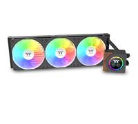 Thermaltake LB360-S ARGB Sync | Refroidissement à Eau AIO 360 mm | Écran LCD à Segment | Ventilateur PWM ARGB à Cadre Unique de 120 mm | Design Grain de Bois | Forte Performance de Refroidissement |