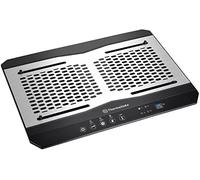 Thermaltake Massive TM CL-N002-PL12BL-A Panneau en Aluminium avec Double Ventilateur de 120 mm et capteur de température réglable pour Ordinateur Portable 10"-17" Noir