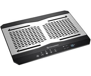 Thermaltake Massive TM CL-N002-PL12BL-A Panneau en Aluminium avec Double Ventilateur de 120 mm et capteur de température réglable pour Ordinateur Portable 10"-17" Noir
