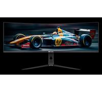 Thermaltake Moniteur Gaming 49" VA Courbé, DQHD 5120×1440, 240Hz, 1ms GTG, 32:9, G-Sync Compatible, FreeSync Premium, HDR10, 95% DCI-P3, HDMI 2.1 / DP 1.4 / USB-C 90W, Noir, EU