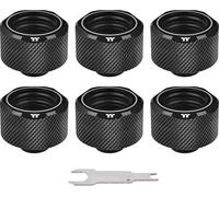 Thermaltake Pacific C-PRO G1/4 PETG Tube 16mm OD Compression - Black (6-Pack Fittings) Raccord pou