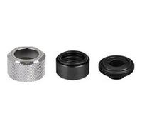Thermaltake Raccord compression Pacific C-PRO G1/4 PETG 16 mm OD Chrome pour refroidissement à l'eau
