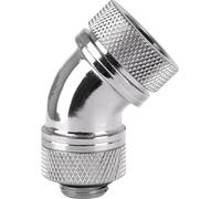 Thermaltake Pacific G1/4 PETG Tube 45-Degree Compression 16mm OD - Chrome Water cooling - elbow piece