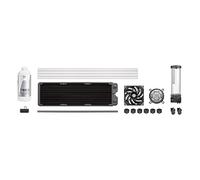 Thermaltake Pacific Tough C360 DDC Kit de refroidissement liquide à tube dur/ventilateur dur/bloc d'eau W7 non RVB/pompe et réservoir PR22-DDC pour une construction non RVB, CL-W306-CU12BL-A, noir