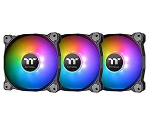 Thermaltake Pure 080-PL14SW-A, ARGB Lot de 3 contrôleurs analogiques/synchronisables pour carte mère 14 ARGB 5 V 16,8 millions de couleurs 9 LED adressables 140 mm Noir