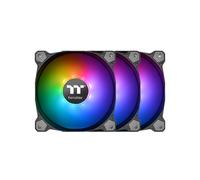 Thermaltake Pure 12 ARGB - Ventilateur 120mm pour Boîtier PC - 500-1500 RPM, 56.45 CFM, 1.59 mmH2O, Roulement Hydraulique, 3 unités, Noir, LED ARGB