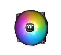 Thermaltake Pure 20 ARGB Ventilateur 200mm pour Boitier PC, Noir, 500-1000 RPM, 31.2 dB, 129.54 CFM, 1.72 mmH2O, Roulement Hydraulique, 12/5V