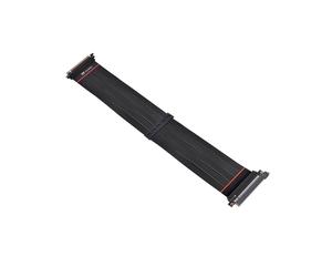 Thermaltake Rallonge PCI-E 4.0 600mm - 0.6m, Connecteurs PCI-E x16 (Gen 4.0) mâle-mâle, Contacts Cuivre, Noir, Référence AC-059-CO1OTN-C1
