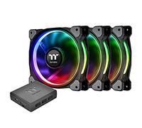 Thermaltake Riing 12 LED RVB 120 mm réglable Couleur Coque Radiateur Ventilateur 120 mm TT Premium Plus RVB Triple Pack