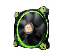Thermaltake Riing 14 Boitier PC Ventilateur 14 cm Noir, Vert, Ventilateur de boîtier