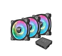 Thermaltake Ventilateur pour boîtier PC Riing Duo 14 LED RGB Premium Edition Noir