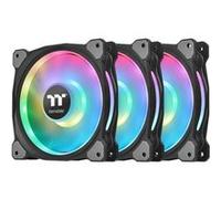 Thermaltake Riing Duo 14 LED RGB Premium Edition Boitier PC Ventilateur Noir, Ventilateur de boîtier