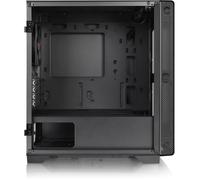 Thermaltake S100 TG CA-1Q9-00S1WN-00 - Boîtier PC Mini tour Micro-ATX/Mini-ITX - Sans alimentation - Noir - Verre trempé - 1 ventilateur 120mm - USB 3.0 - HD Audio