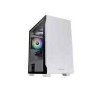 Thermaltake S100 TG Snow - Tempered Glass Snow Edition - tour - micro ATX - panneau latéral fenêtré (verre trempé) - pas d'alimentation (PS/2) - blanc - USB/Audio
