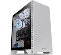 Thermaltake S300 TG Snow - Tour Midi - PC - SPCC - Blanc - ATX - micro ATX - Mini-ITX - Gaming